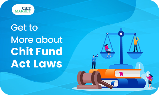 Promotional banner about chit fund act laws